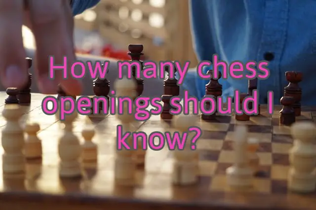 How many chess openings should I know? (The truth!)