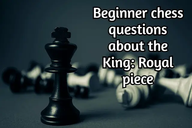 Beginner chess questions about the King: Royal piece