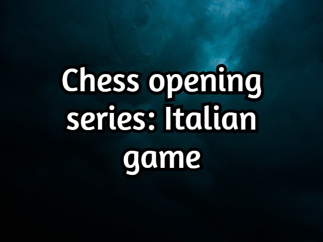 Is the Italian game a good chess opening? (The truth)