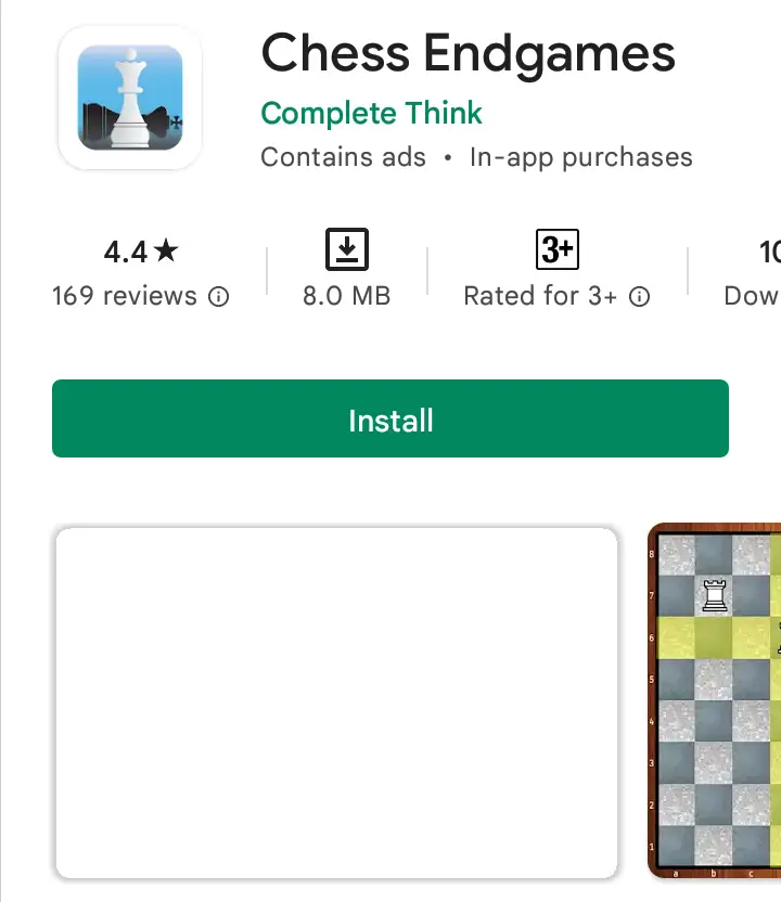 Chess endgame app by complete think on playstore. 