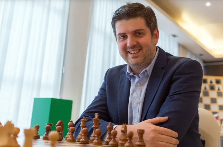 A picture of Peter Svidler. 